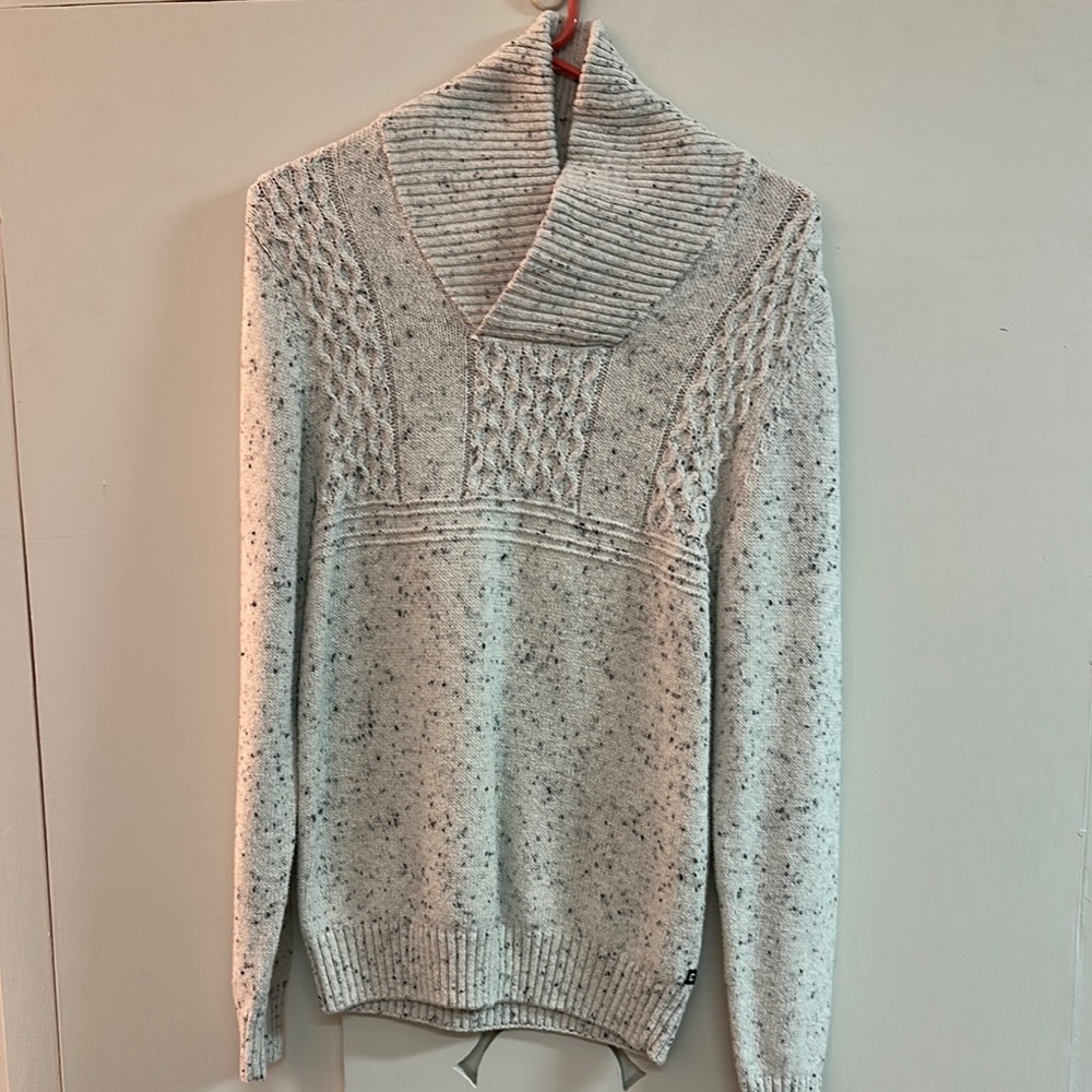 Chaps Cream Speckled Knit Sweater